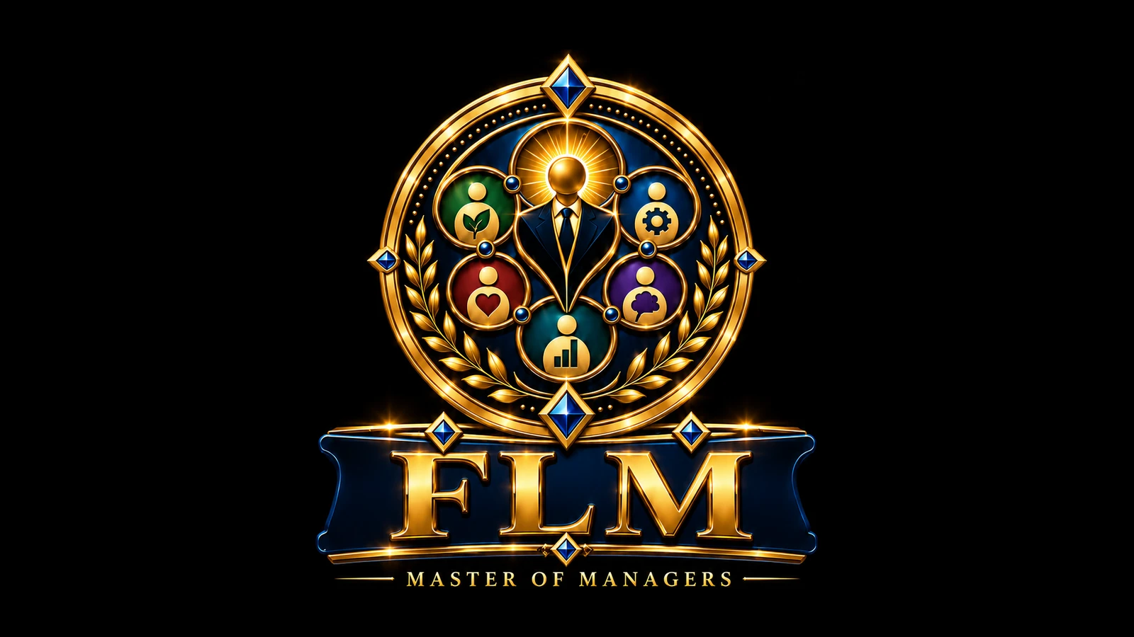 Logo FLM — Master of Managers.